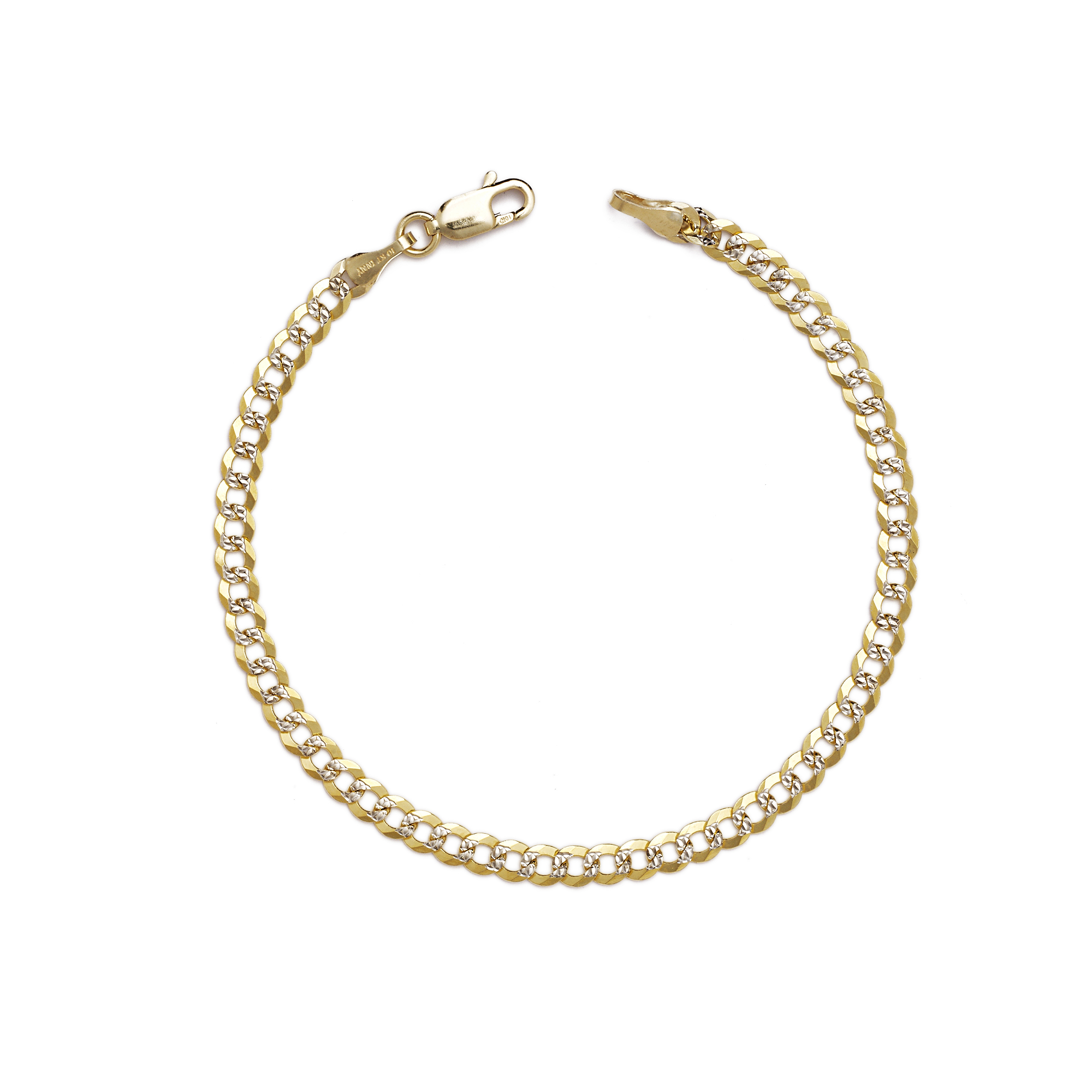 Gold cuban ankle bracelet Clearance